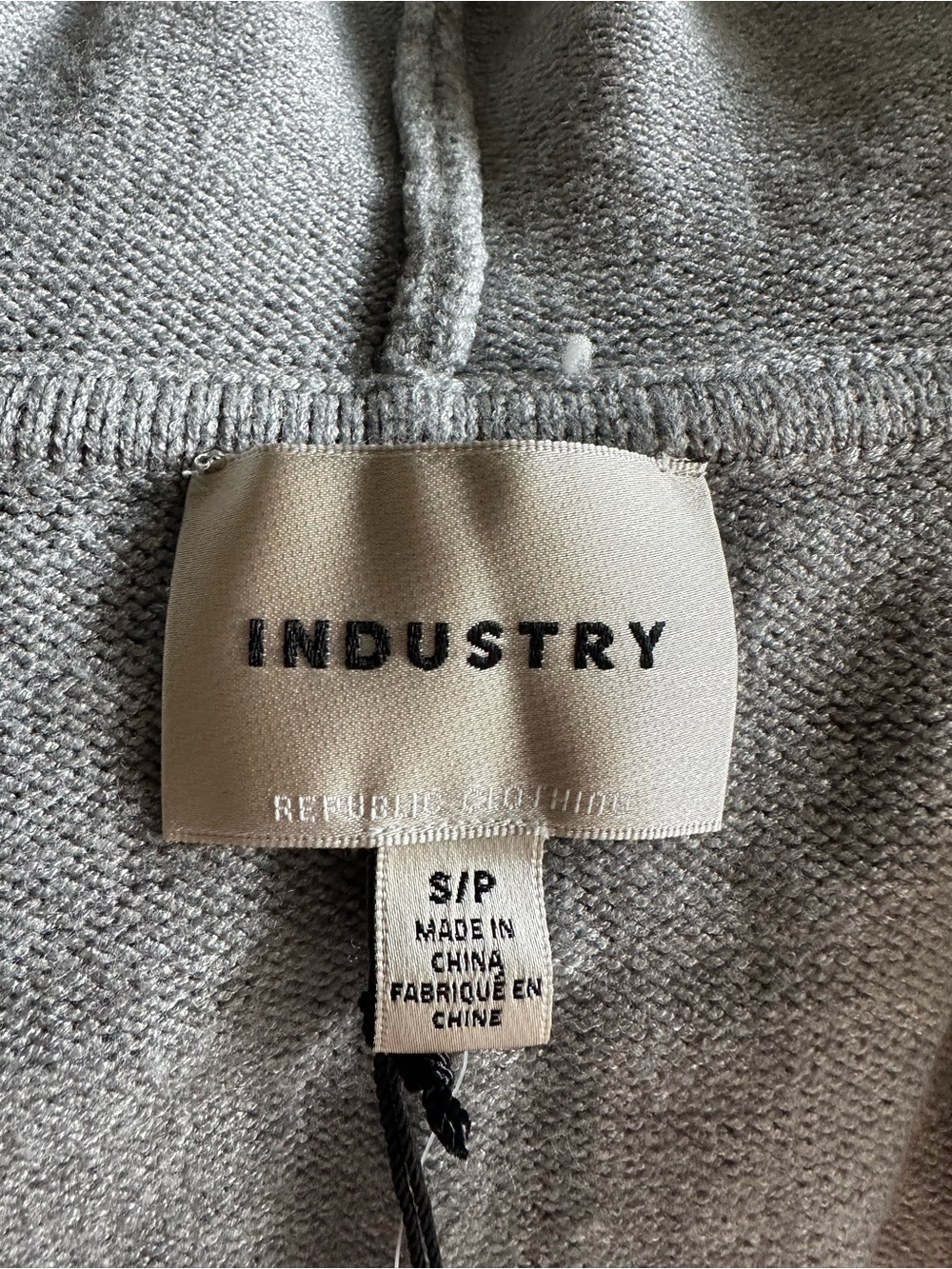 Cropped Light Gray Zip Hoodie Jacket - Women - Picture 8 of 10